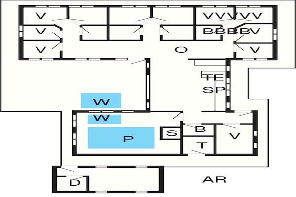 Foto van Luxe vakantieverblijf in de buurt van Lyngby - Vakantiehuis in Løkken - FloorPlan