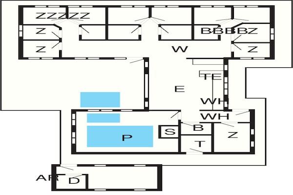 Foto van Luxe vakantieverblijf in de buurt van Lyngby - Vakantiehuis in Løkken - FloorPlan