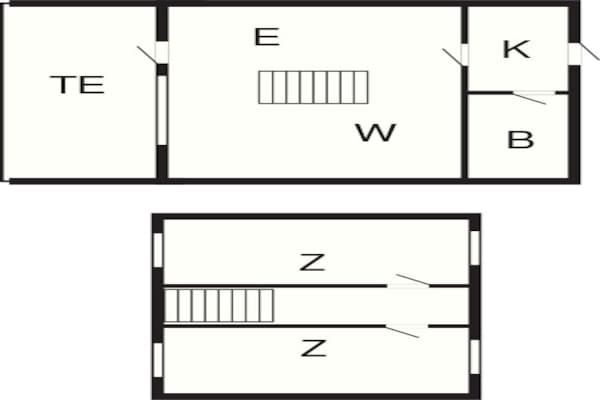 Foto van Standaard appartement met kleine keuken, Gudhjem - Vakantiehuis in Gudhjem - FloorPlan