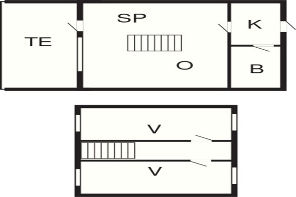 Foto van Standaard appartement met kleine keuken, Gudhjem - Vakantiehuis in Gudhjem - FloorPlan