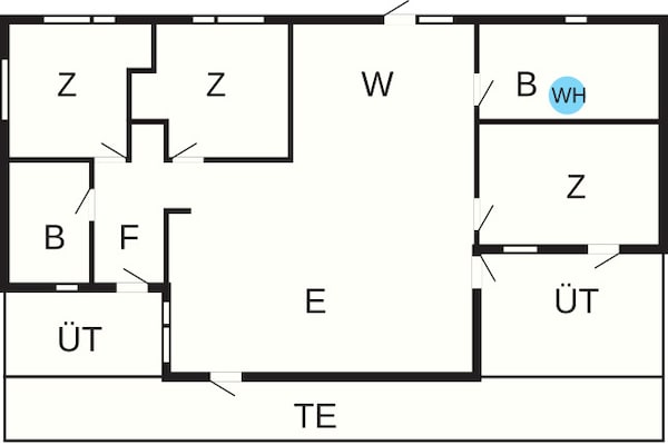 Foto van 6 persoons vakantie huis in Hjørring-By Traum - Vakantiehuis in Hjørring - FloorPlan