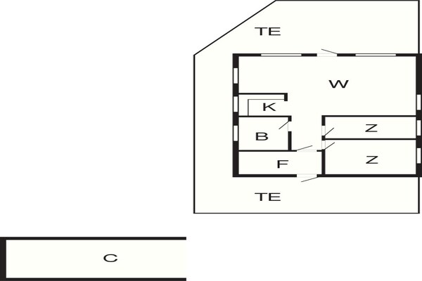 Foto van 5 persoons vakantie huis in Thyholm-By Traum - Vakantiehuis in Thyholm - FloorPlan