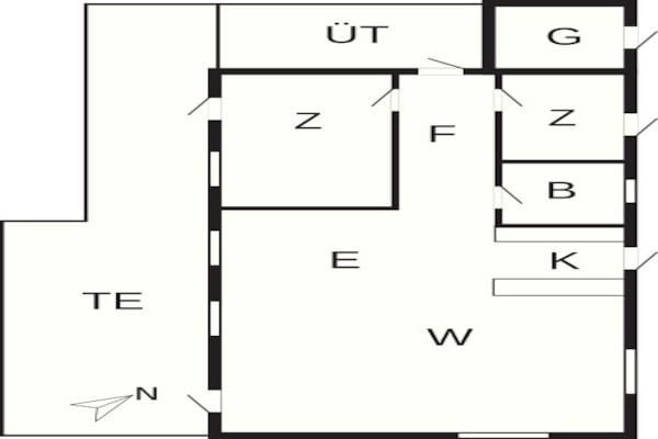 Foto van Verblijf aan het strand met uitzicht - Vakantiehuis in Ringkøbing - FloorPlan