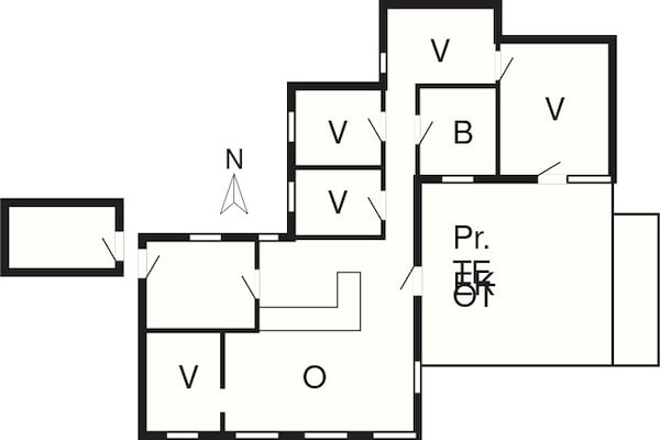 Foto van 6 persoons vakantie huis in Blåvand - Vakantiehuis in Blåvand - FloorPlan