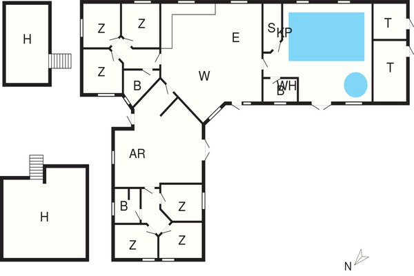 Foto van Luxe villa met zwembad Marielyst - Vakantiehuis in Idestrup - FloorPlan