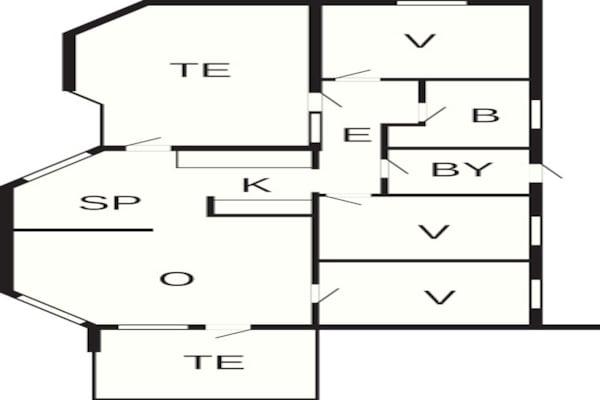 Foto van 6 persoons vakantie huis in Aakirkeby-By Traum - Vakantiehuis in Aakirkeby - FloorPlan
