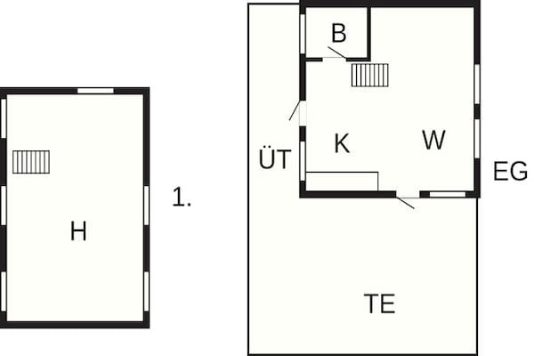 Foto van 6 persoons vakantie huis in Aakirkeby-By Traum - Vakantiehuis in Aakirkeby - FloorPlan