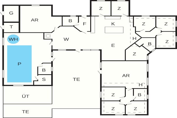 Foto van Luxe vakantieverblijf nabij Lyngby - Vakantiehuis in Løkken - FloorPlan