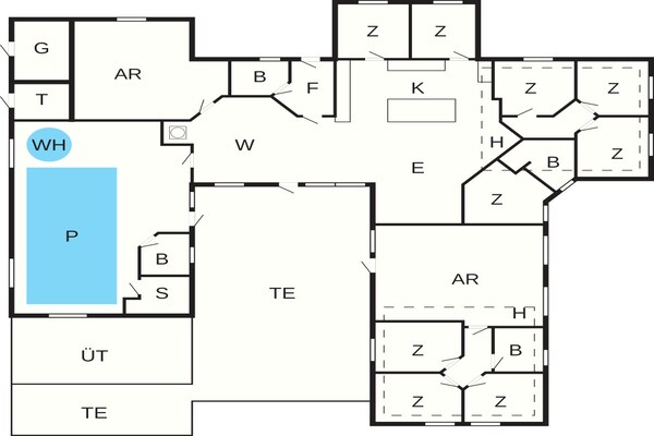 Foto van Luxe vakantieverblijf nabij Lyngby - Vakantiehuis in Løkken - FloorPlan