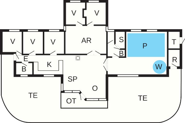 Foto van 14 persoons vakantie huis in Højslev - Vakantiehuis in Højslev - FloorPlan