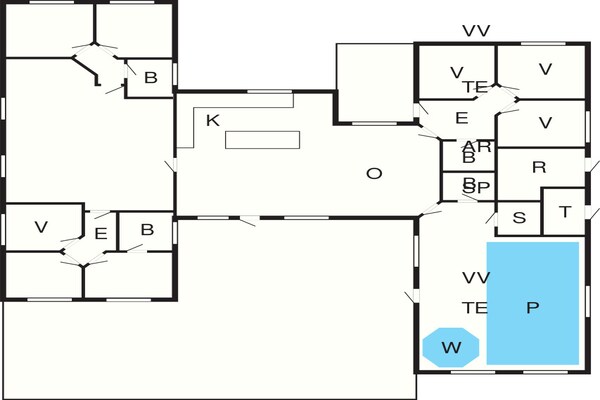 Foto van Luxe vakantieverblijf met zwembad - Vakantiehuis in Sydals - FloorPlan