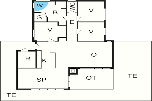 Foto van 10 persoons vakantie huis in Brovst-By Traum - Vakantiehuis in Brovst - FloorPlan