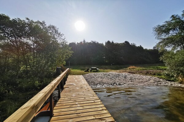 Foto van Lakeview Retreat met spa - Vakantiehuis in Ansager - WaterView