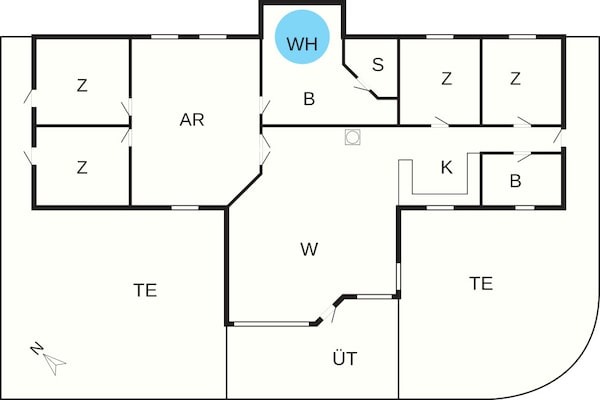 Foto van Luxe wellnessresort met spa - Vakantiehuis in Idestrup - FloorPlan
