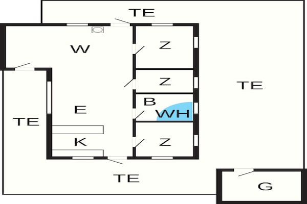 Foto van 6 persoons vakantie huis in Ålbæk - Vakantiehuis in Ålbæk - FloorPlan