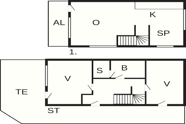 Foto van Vakantiehuis met uitzicht op de jachthaven - Vakantiehuis in Wendtorf - FloorPlan