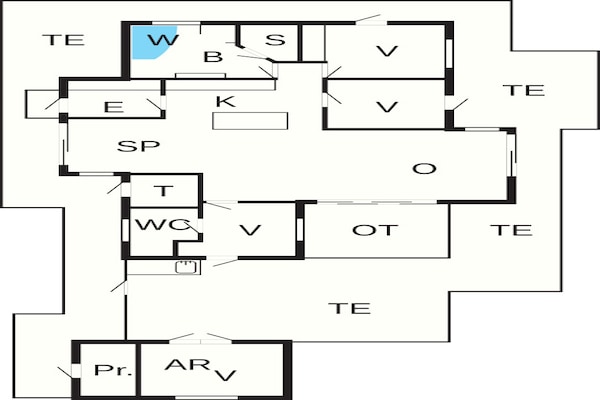 Foto van 10 persoons vakantie huis in Brovst-By Traum - Vakantiehuis in Brovst - FloorPlan
