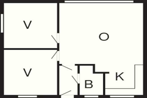 Foto van 4 persoons vakantie huis op een vakantie park in Blåvand - FloorPlan