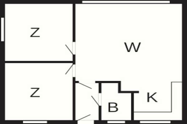 Foto van 4 persoons vakantie huis op een vakantie park in Blåvand - FloorPlan