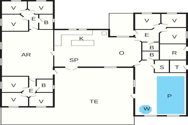 Foto van Luxe vakantieverblijf aan zee - Vakantiehuis in Harboøre - FloorPlan