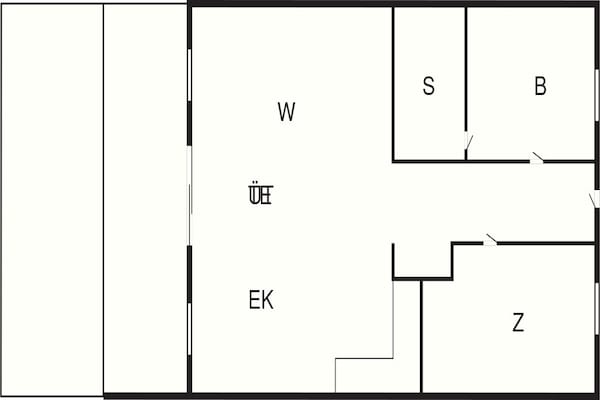 Foto van 4 persoons vakantie huis in Großenbrode - Vakantiehuis in Großenbrode - FloorPlan