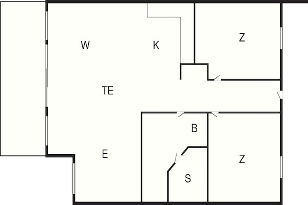 Foto van 6 persoons vakantie huis in Großenbrode - Vakantiehuis in Großenbrode - FloorPlan