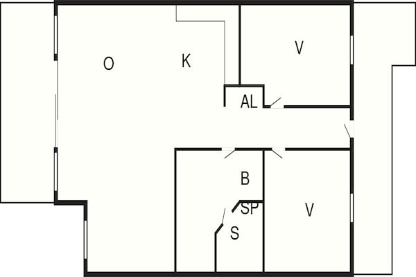 Foto van 6 persoons vakantie huis in Großenbrode - Vakantiehuis in Großenbrode - FloorPlan