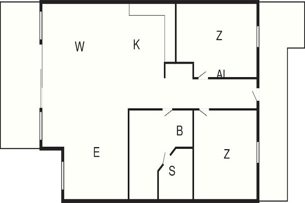 Foto van 6 persoons vakantie huis in Großenbrode - Vakantiehuis in Großenbrode - FloorPlan
