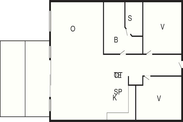 Foto van 6 persoons vakantie huis in Großenbrode - Vakantiehuis in Großenbrode - FloorPlan