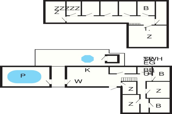 Foto van 25 persoons vakantie huis in Rømø-By Traum - Vakantiehuis in Rømø - FloorPlan