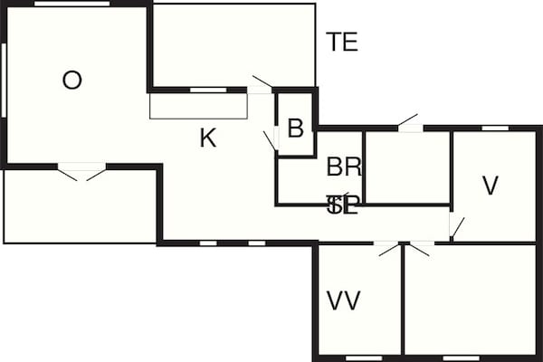 Foto van 6 persoons vakantie huis in Henne-By Traum - Vakantiehuis in Henne - FloorPlan
