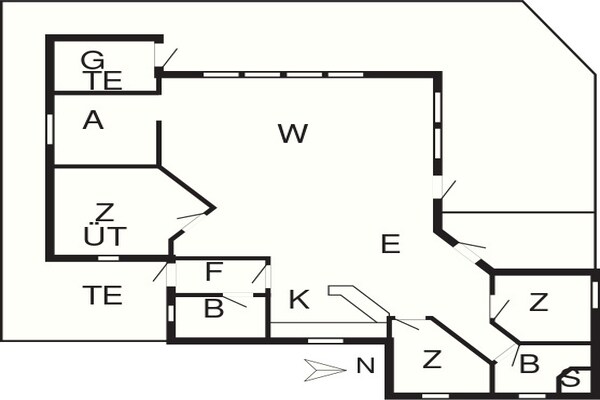Foto van 10 persoons vakantie huis in Harboøre-By Traum - Vakantiehuis in Harboøre - FloorPlan