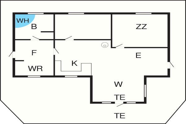 Foto van 4 persoons vakantie huis in Rønne-By Traum - Vakantiehuis in Rønne - FloorPlan