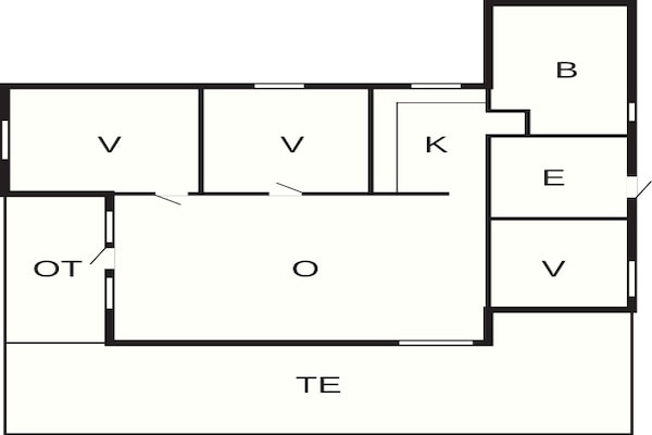 Foto van 6 persoons vakantie huis in Fanø-By Traum - Vakantiehuis in Fanø - FloorPlan