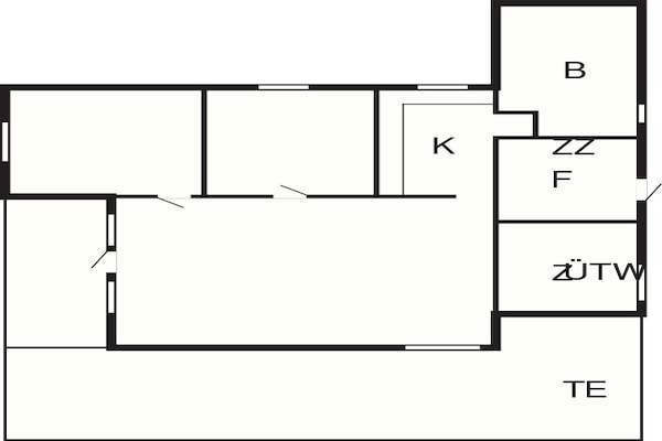 Foto van 6 persoons vakantie huis in Fanø-By Traum - Vakantiehuis in Fanø - FloorPlan