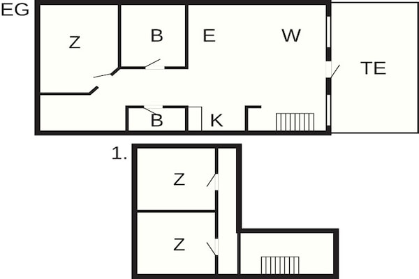 Foto van 6 persoons vakantie huis in Brovst-By Traum - Vakantiehuis in Brovst - FloorPlan