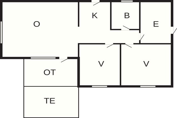 Foto van Een zonnig toevluchtsoord aan het strand - Vakantiehuis in Aakirkeby - FloorPlan