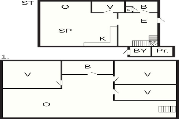 Foto van Luxe verblijf met sauna - Vakantiehuis in Rømø - FloorPlan