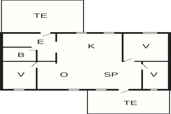 Foto van 6 persoons vakantie huis in Hadsund-By Traum - Vakantiehuis in Hadsund - FloorPlan