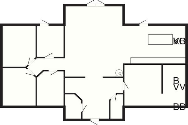 Foto van Gezinsvriendelijk huis met uitzicht op de natuur - Vakantiehuis in ULRICEHAMN - FloorPlan