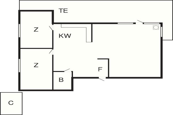 Foto van 4 persoons vakantie huis in Hals-By Traum - Vakantiehuis in Hals - FloorPlan