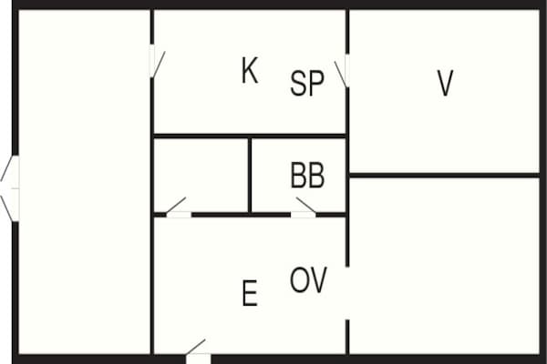Foto van 4 persoons vakantie huis in Rudkøbing-By Traum - Vakantiehuis in Rudkøbing - FloorPlan