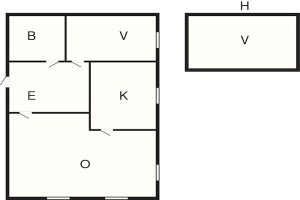 Foto van 4 persoons vakantie huis in Bryggja-By Traum - Vakantiehuis in Bryggja - FloorPlan