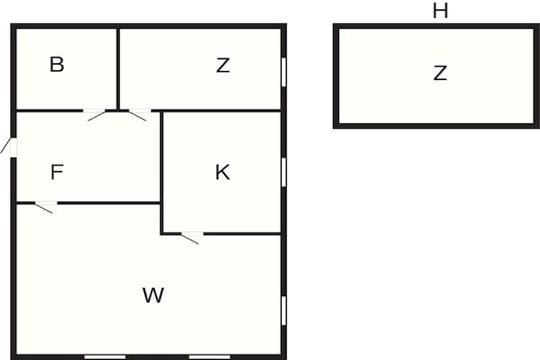 Foto van 4 persoons vakantie huis in Bryggja-By Traum - Vakantiehuis in Bryggja - FloorPlan