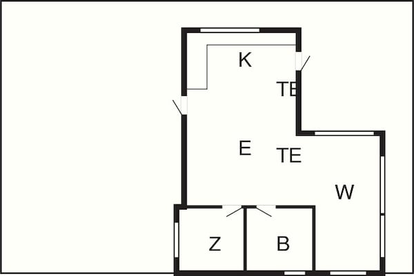 Foto van 4 persoons vakantie huis in Aabenraa-By Traum - Vakantiehuis in Aabenraa - FloorPlan