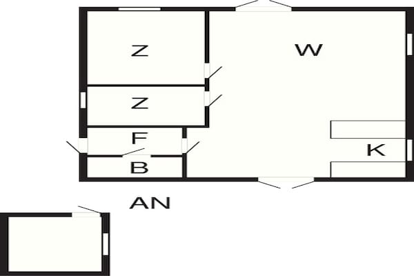 Foto van Rustig strandverblijf - Door Traum - Vakantiehuis in Idestrup - FloorPlan