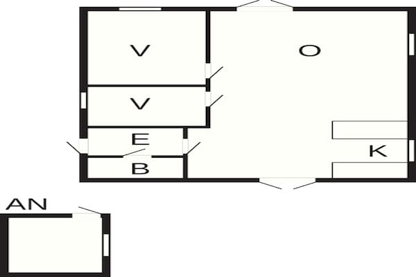 Foto van Rustig strandverblijf - Door Traum - Vakantiehuis in Idestrup - FloorPlan