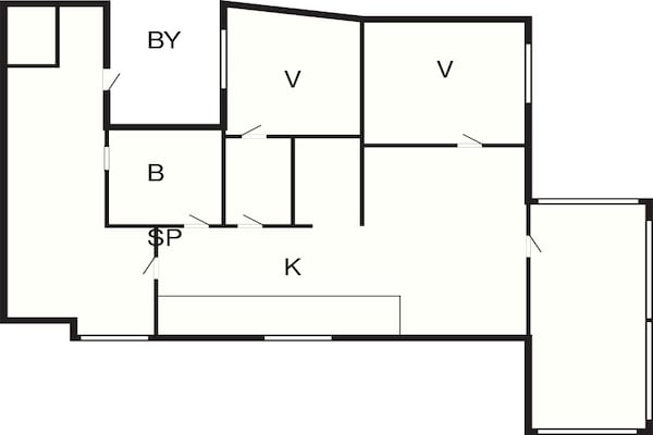 Foto van 6 persoons vakantie huis in Dannemare - Vakantiehuis in Dannemare - FloorPlan