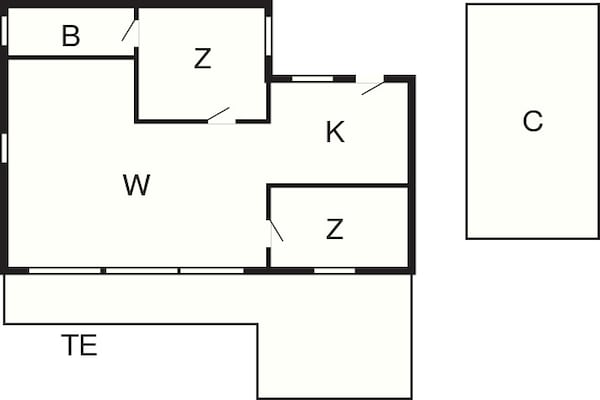 Foto van 4 persoons vakantie huis in Rønde-By Traum - Vakantiehuis in Rønde - FloorPlan