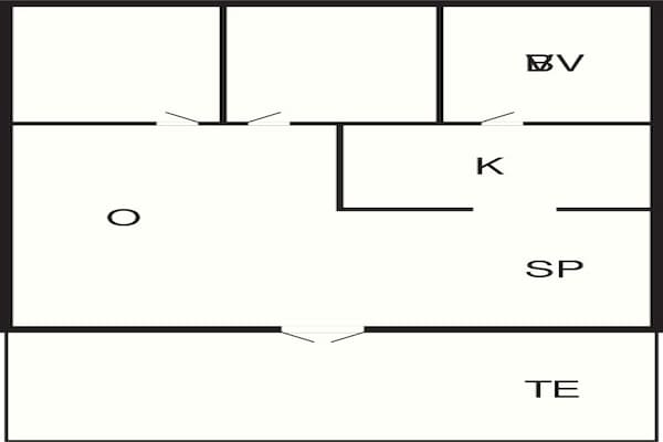 Foto van 3 persoons vakantie huis in Ringkøbing - Vakantiehuis in Ringkøbing - FloorPlan